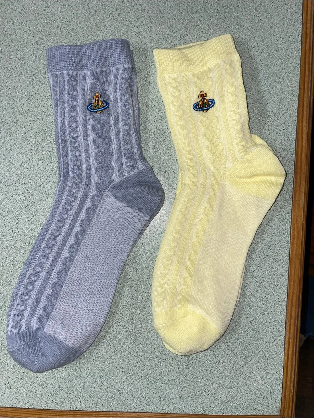 Vivienne Westwood cable-knit socks, 2 pairs, new